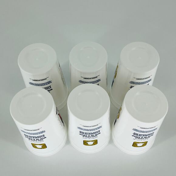 SIX Reusable White Miller Lite Miller Time American Flag Plastic Cups - NWT - Picture 12 of 12